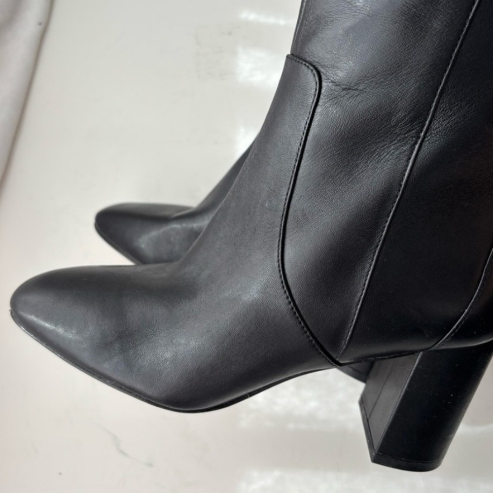 Cole Haan Chrystie Valley High Heel Boots Black‎ Leather Sz 6B - Picture 3 of 3